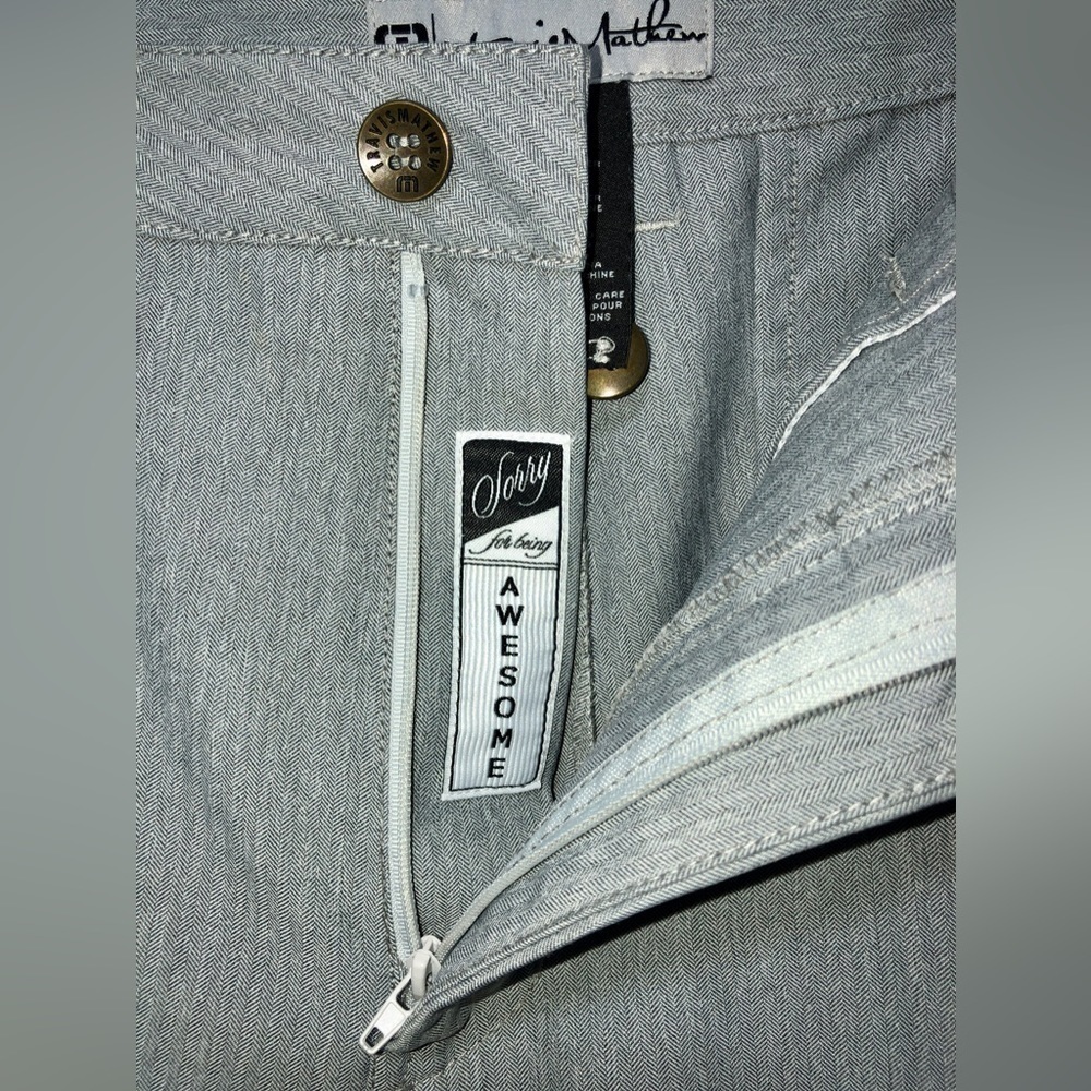 Travis Mathew Gray Herringbone Polyester Blend Fl… - image 4